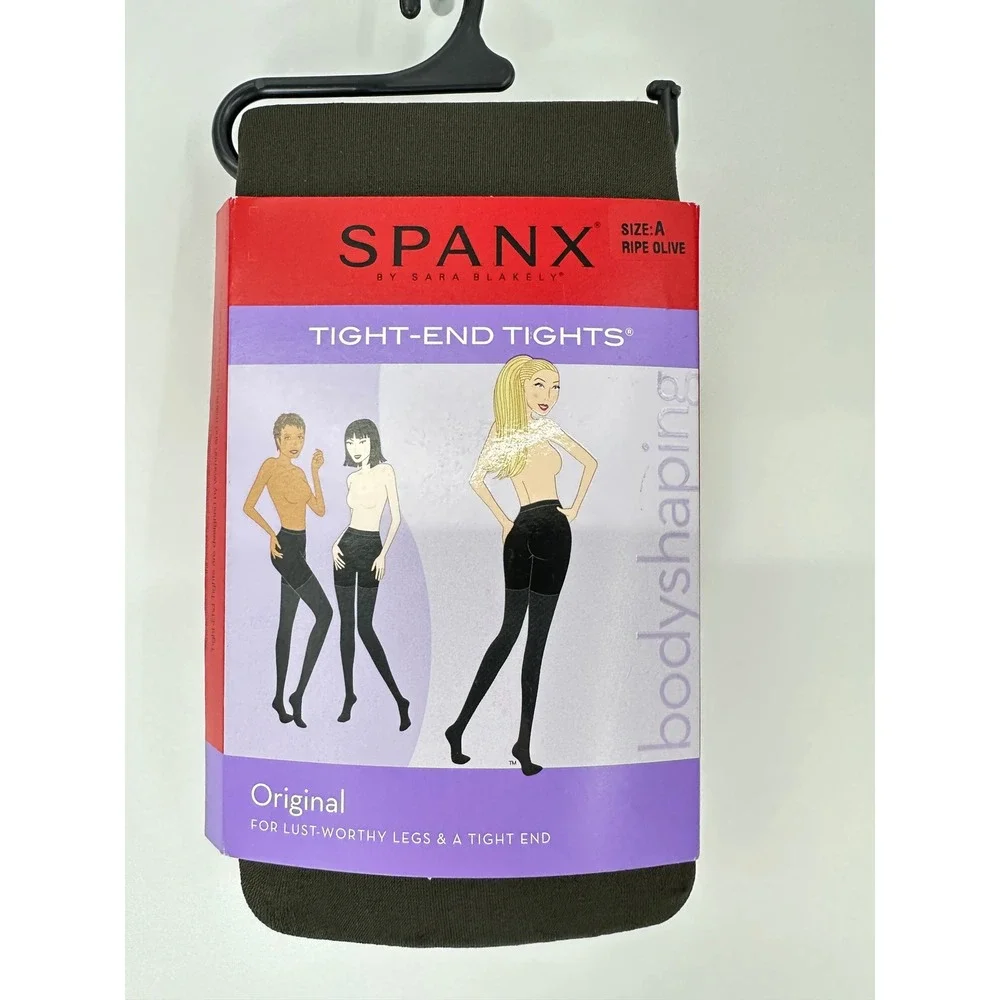 Spanx Tight-End Tights Women Size A Ripe Olive Bodyshaping Opaque 128 NEW